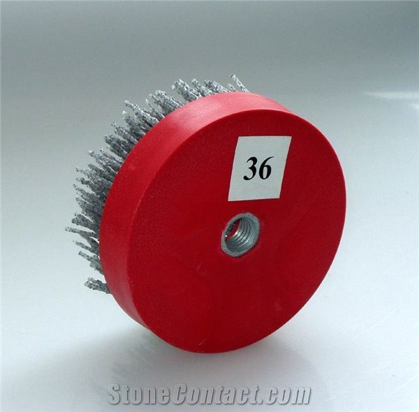 100mm Abrasive Round Brush with M14, M16 or 5/8-11 Thread