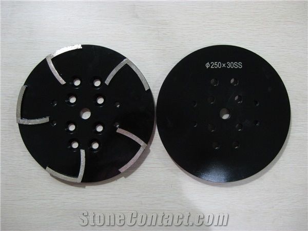 250mm Diamond Grinding Plates Heads for Stone, Concrete and Zerrazzo