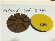 80mm (3") Copper Bond Hybrid Pad for Terrazzo and Concrete Floor 8 Pie