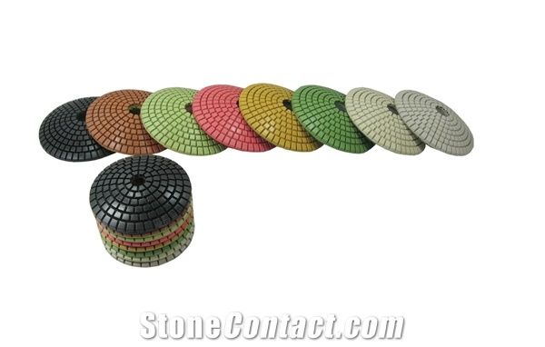 Convex Polishing Pads for Granite and Marble