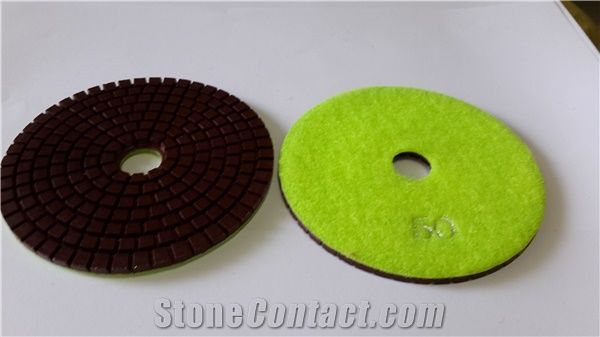 Copper Bond Diamond Polishing Pads Applied to Excellent Fabrication Of Marble, Concrete and Granite