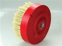 Diamond Abrasive Brush with Snail Lock and M14 or 5/8-11 Thread