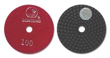Economy Wet Diamond Polishing Pads with Silver Dongsing Logo for Granite, Marble - Ds1