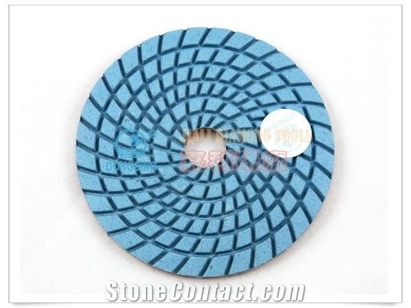 Economy Wet Diamond Polishing Pads with Silver Dongsing Logo for Granite, Marble - Ds2