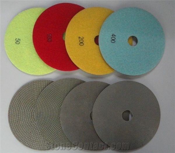 Electroplated Diamond Polishing Grinding Pads for Concrete, Stone, Tile, Wood, Swimming Pool Surfaces