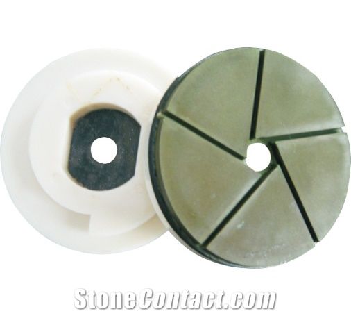 Multi Edge Discs with Snail-Lock for Bullnose Profile for In-Line Polishing Machines