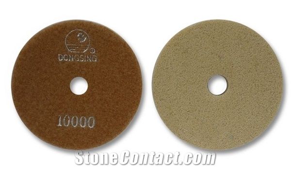 Quartz Rigid Sponge Diamond Polishing Pads for Marble, Quartz Engineered Stone and Concrete