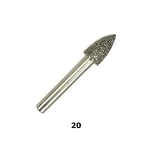 Vacuum Brazed Diamond Burs #20 - Rocket Tip