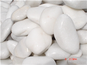 White Thassos Pebbles