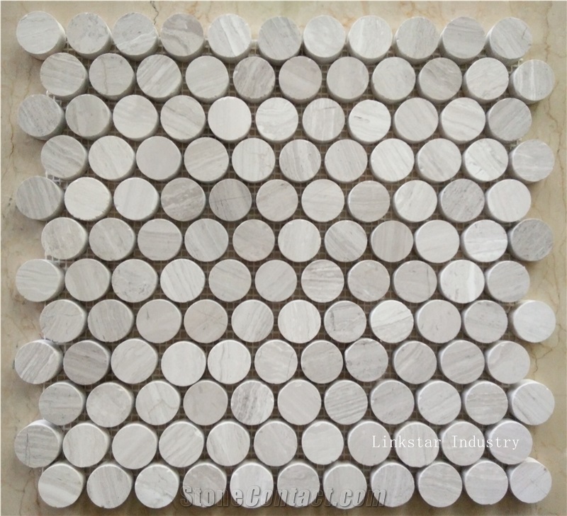 Natural Special Wood Marble Mosaic Art Tiles