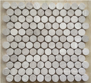 Natural Special Wood Marble Mosaic Art Tiles