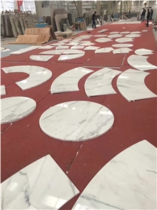 White Marble Table Top, Round Table Tops