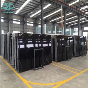 Big Stock Negro Marquina Marble Slabs, Nero Marquina Marble Slabs & Tiles, Florido Marquina Marble, Black Marble Polished Floor Covering Tiles, Walling Tiles