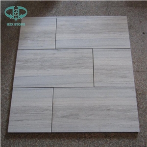 Chinese Silver Wood Marble Floor Covering Tiles, Silver River Marble Wall Covering Tiles, Narble Patten for Wall and Floor