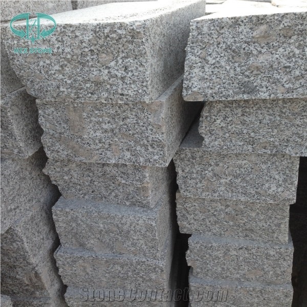 G341 Grey Granite Kerbs, China Grey Granite,China Shandong Laizhou Granite, Steps, Kerbs, Kerbstone, Flamed Grey Granite Kerbstone, Sesame Grey