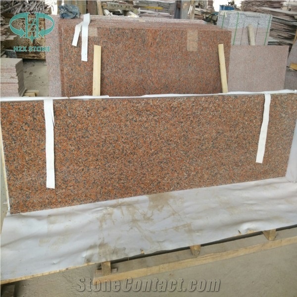G562 Countertop, Red Granite Countertop, Granite Island Kitchen, Maple Red Granite G562
