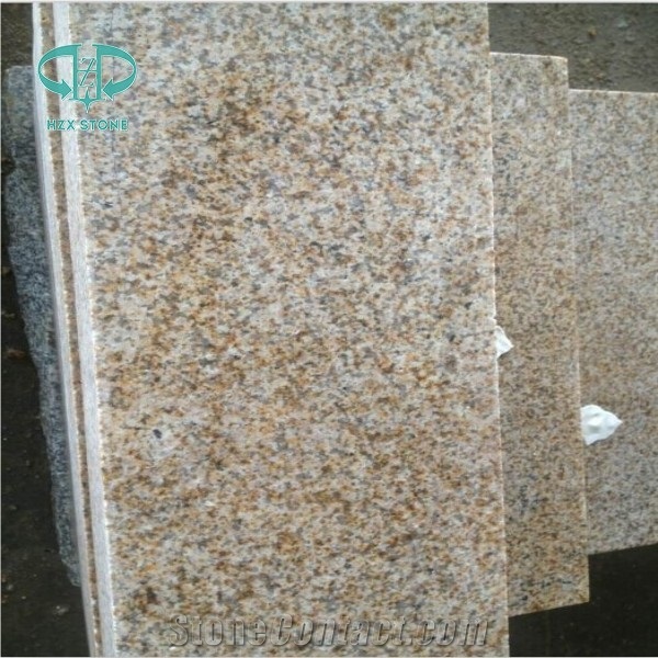 G682 Granite Cube Stone/Rustic Yellow/Pavers/Yellow Granite/Paving Stone ,Rust Granite Cobble Stone for Paving Outside
