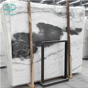 Panda White Marble Tiles & Slabs, White Marble Wall Covering Tiles, Black & White Marble Pattern, Marble Skirting