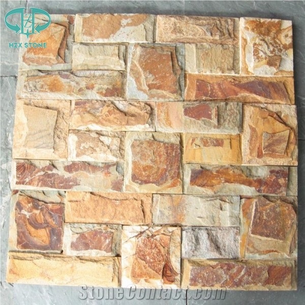 Rusty Slate Cultural Slate Panels for Ourdoor Wall Cladding,Roofing Tiles,Flooring Tiles,Wall Veneer Stone Tiles,Outdoor Wall Tiles,Ledge Stone Siding,Slate Pattern Paving Stone,Wall Cladding Tiles