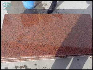 Xinjiang Red Granite Slabs & Tiles, Tianshan Red Granite Tiles, Dark Red Granite Tiles