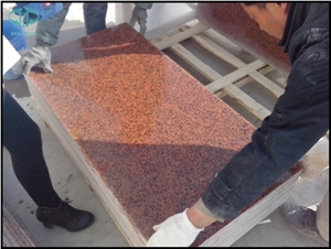 Xinjiang Red Granite Slabs & Tiles, Tianshan Red Granite Tiles, Dark Red Granite Tiles