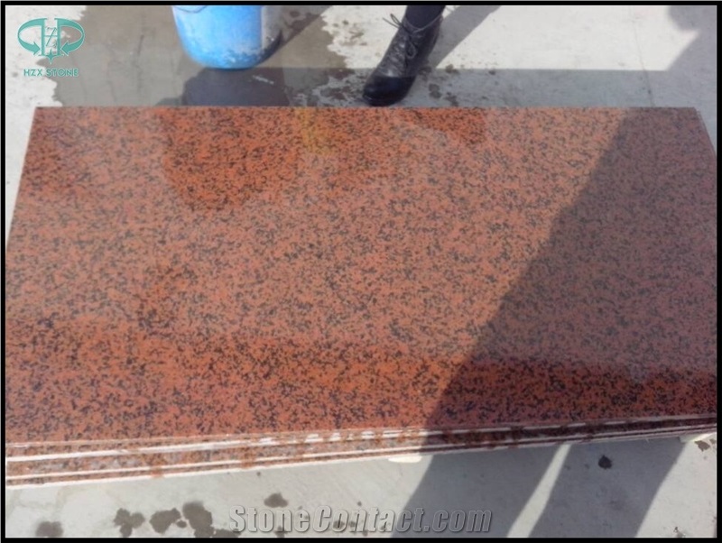 Xinjiang Red Granite Tiles, Xinjiang Red Granite Polished Tiles to Uzbekistan/Kz/Kyrghyzstan