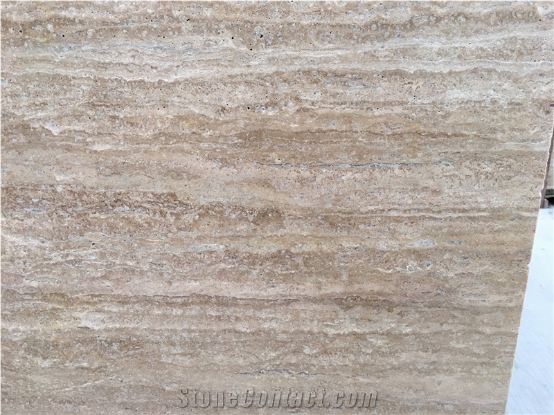 Coffee Light Brown Travertino Slabs(Vein Cut), Brown Travertine Panel Tiles Cut to Size for Walling,Flooring Covering
