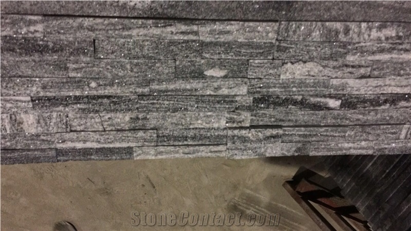 Granite Nero Santiago Ledge Stone Split Face Culture Stone G302 Tile