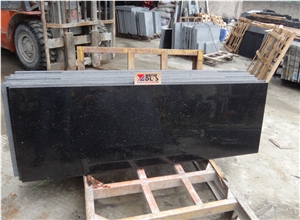 Black Galaxy with Gold Spot High Polished Slabs & Tiles, India Black Granite