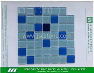 Blue Glass Mosaic, Glass Wall/Floor Mosaic, Mosaic Pattern