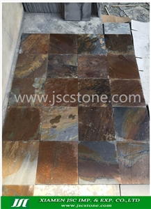 Rusty Black Slate Slabs & Tiles, China Black Slate