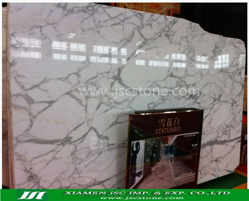 Statuario Marble Slabs & Tiles, Italy White Marble