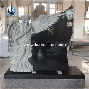 Factory Direct Price Stone Angel Granite Monument