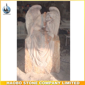 Factory Direct Supply Marble Large Angel Statue Ornament