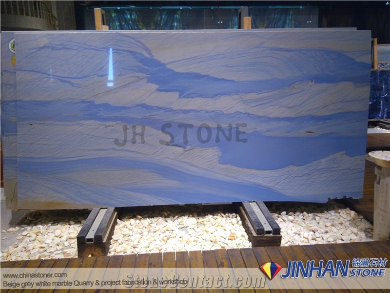 Azul Macaubas Blue Quartzite Tiles and Slabs for Decor Wall and Floor Covering Tiles