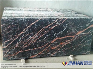 Chinese Polished Red Marble Slabs & Tiles,Rosso Portoro Marble Wall Tiles, Rosa Portoro Marble Floor Tiles, Dujuan Red Marble