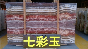 Colorful Onyx Slabs & Tiles, Fantasy Onyx Wall Boothmatch,Red Onyx Wall Covering Tiles, Colorful Onyx Floor Covering Tiles