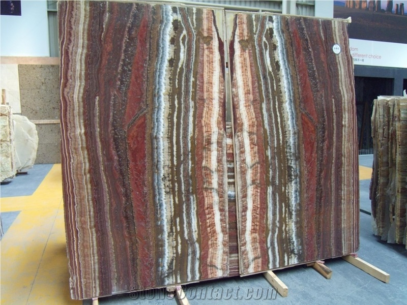 Colorful Onyx Slabs & Tiles, Fantasy Onyx Wall Boothmatch,Red Onyx Wall Covering Tiles, Colorful Onyx Floor Covering Tiles