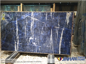 Sodalite Blue Granite Slabs, Dark Blue Granite Tiles and Slabs for Background Wall Covering Tile, Decoration Floor Covering Tiles