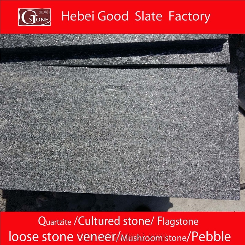 China Black Quartzite Slabs&Tiles