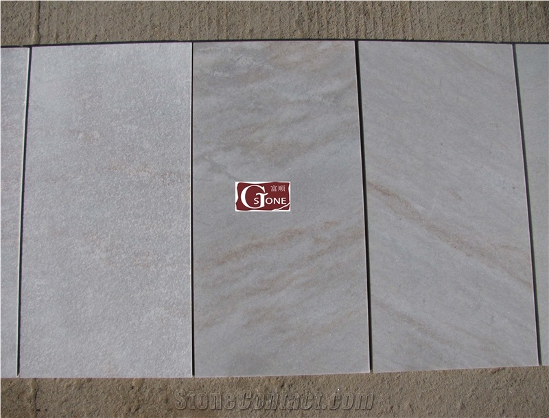 China White Quartzite Slabs & Tiles, Normal White Quartzite