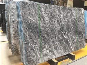 New Star Grey Marble, White Veins, Good Quality, Slabs or Tiles, for Wall, Floor, Bathroom, and So On!