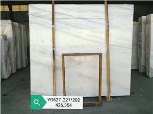 Volakas White Marble, Old Quarry, Slabs or Tiles, Top Quality, Uniform Veins, White Base Color, Nice Price