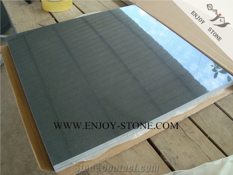Polished Finish Hainan Grey Basalt,Hn Gray Basalto,Andesite Wall Cladding Tiles,Basaltina Flooring