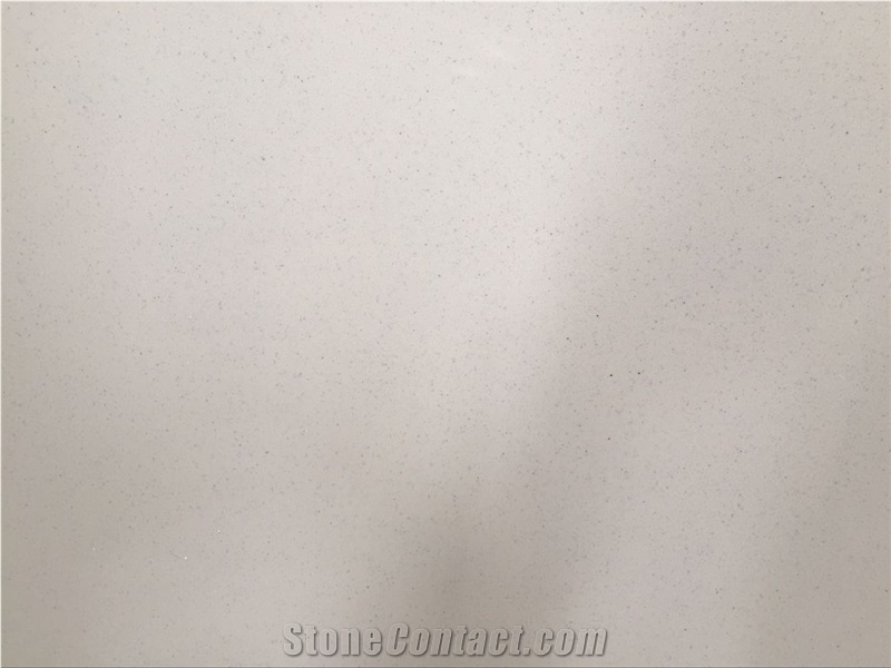 Fresh White with Small Mirror Dust Particle Quartz Stone BST Called it Ice White Slab Size 3000mm*1400mm for Kitchen Counter Top Bathroom Counter Tops