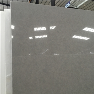 Grey Color Artificial Quartz Slab for Kitchen Bathroom and Comercial Sector