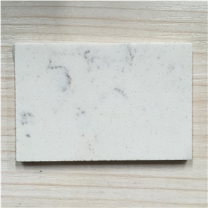 Veined Collection Carrara White Engineered Quartz Stone Slab Solid Surface Available for 2/3cm Thick for Kitchen Counter Top Bathroom Vanity Top Coffee Bar Top