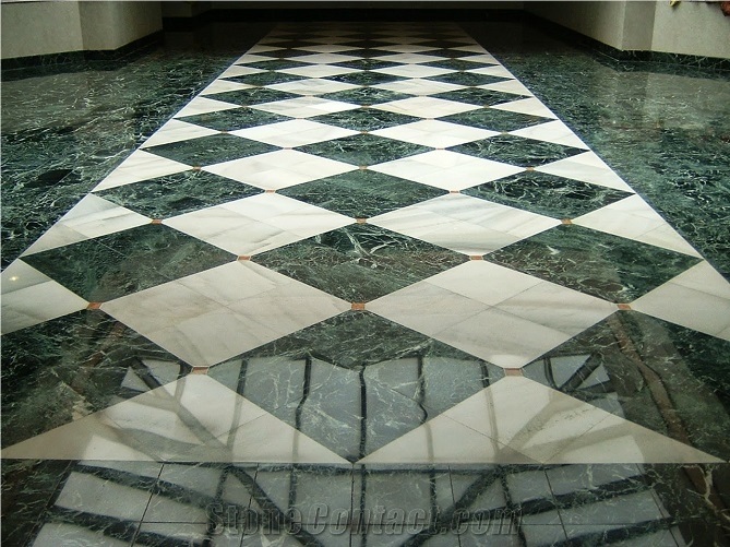 Tinos Green Marble Floor Tiles