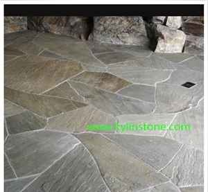 Flag Stone, Black & Rusty Slate, Irregular Slate Wall & Floor Tiles