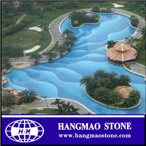 2014 New Trend Glass Mix Stone Mosaic Tile Used Swimming Pool for Sale